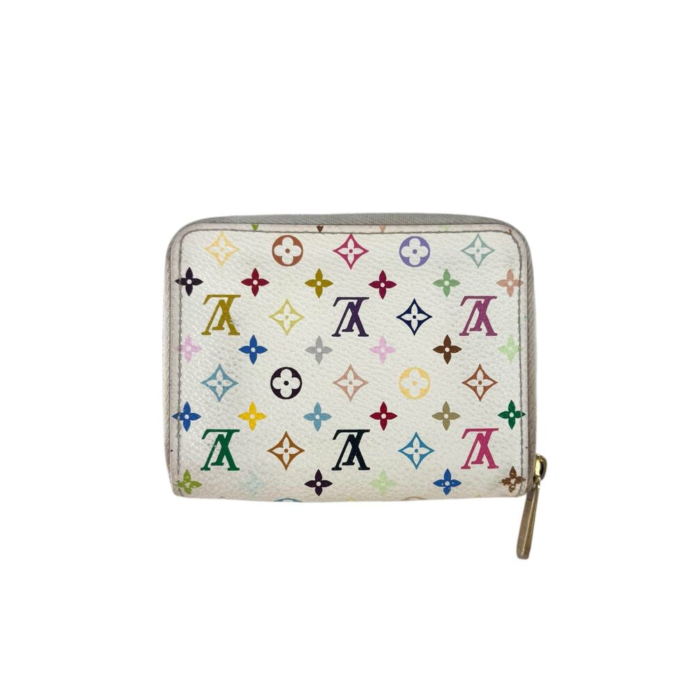 Louis Vuitton Murakami Multicolor Monogram Zippy Compact Wallet - Picture 2 of 11